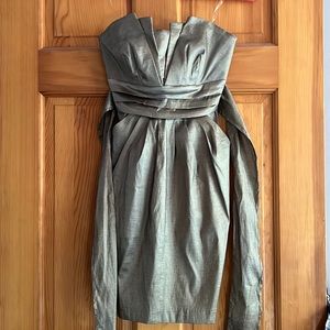 Strapless short formal dress